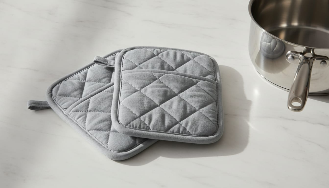 HOMWE pot holders fingertip pockets