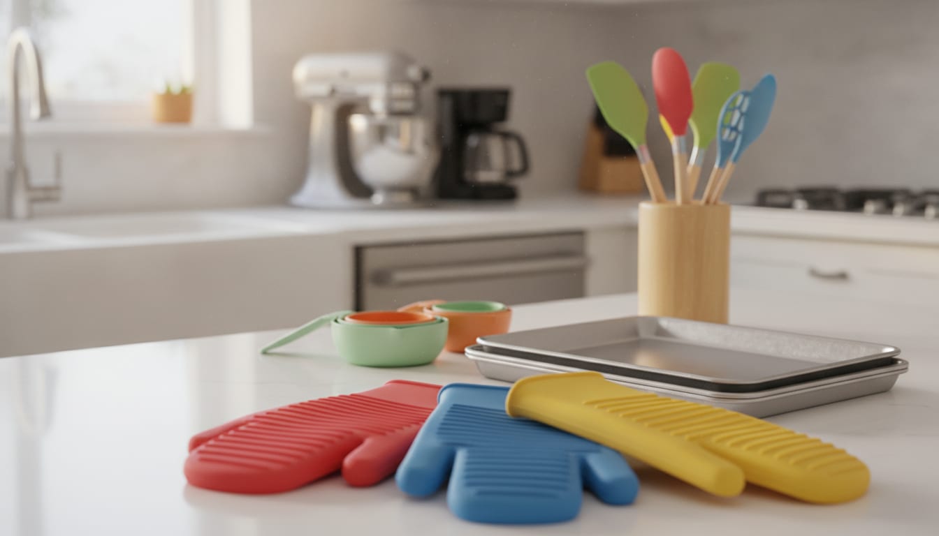 silicone oven mitts and kitchen accessories care